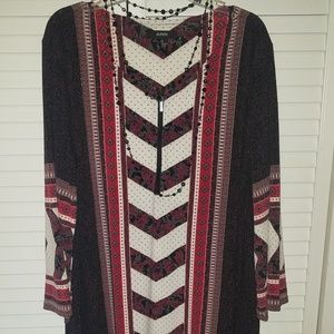 Midi long sleeved dress